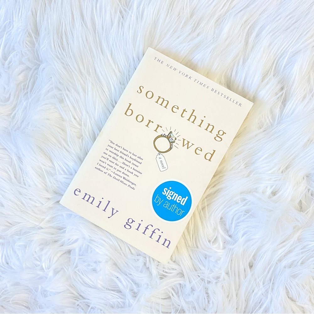 SIGNED Something Borrowed Novel by Emily Giffin